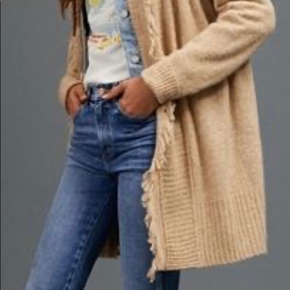 Anthropologie Blue Cardigan Sweater, Size Large - Picture 11 of 13